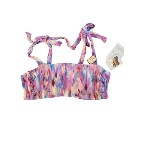 NWT Time and Tru small 4-6 pink/purple bikini top - Picture 1 of 4